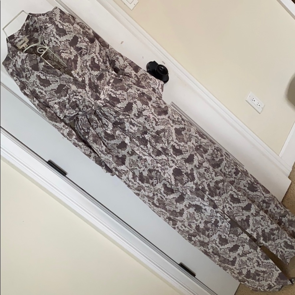 L’Agence Button Down Silk Dress